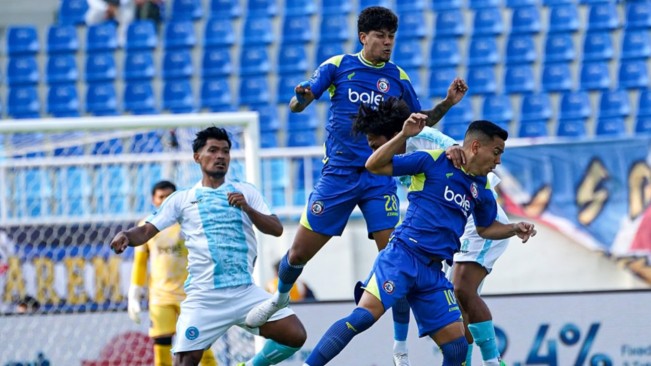 Arema FC vs PSBS Biak. [Instagram]